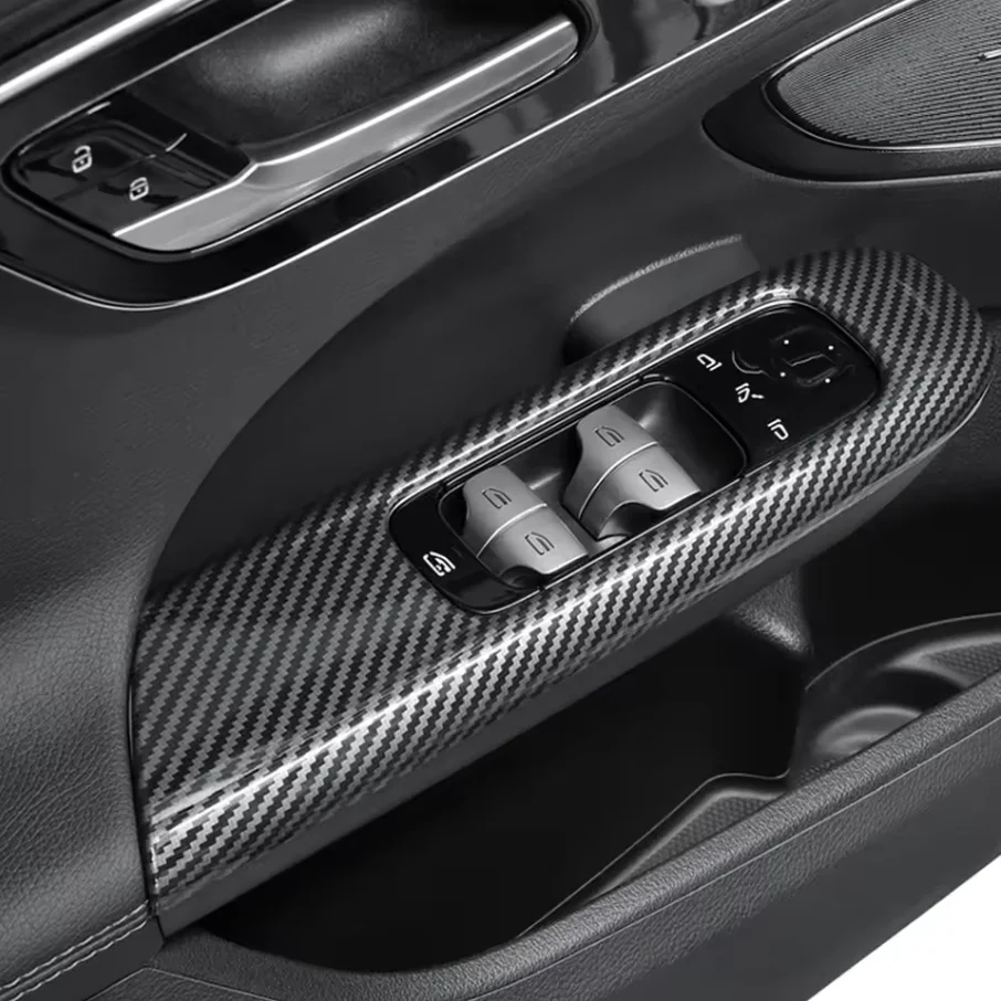 

Подходит только с левым рулем! Автомобильные аксессуары для Mercedes Benz C Class W206 2022 2023, внутренняя дверь из АБС-пластика, внутренние ручки, декоративная накладка