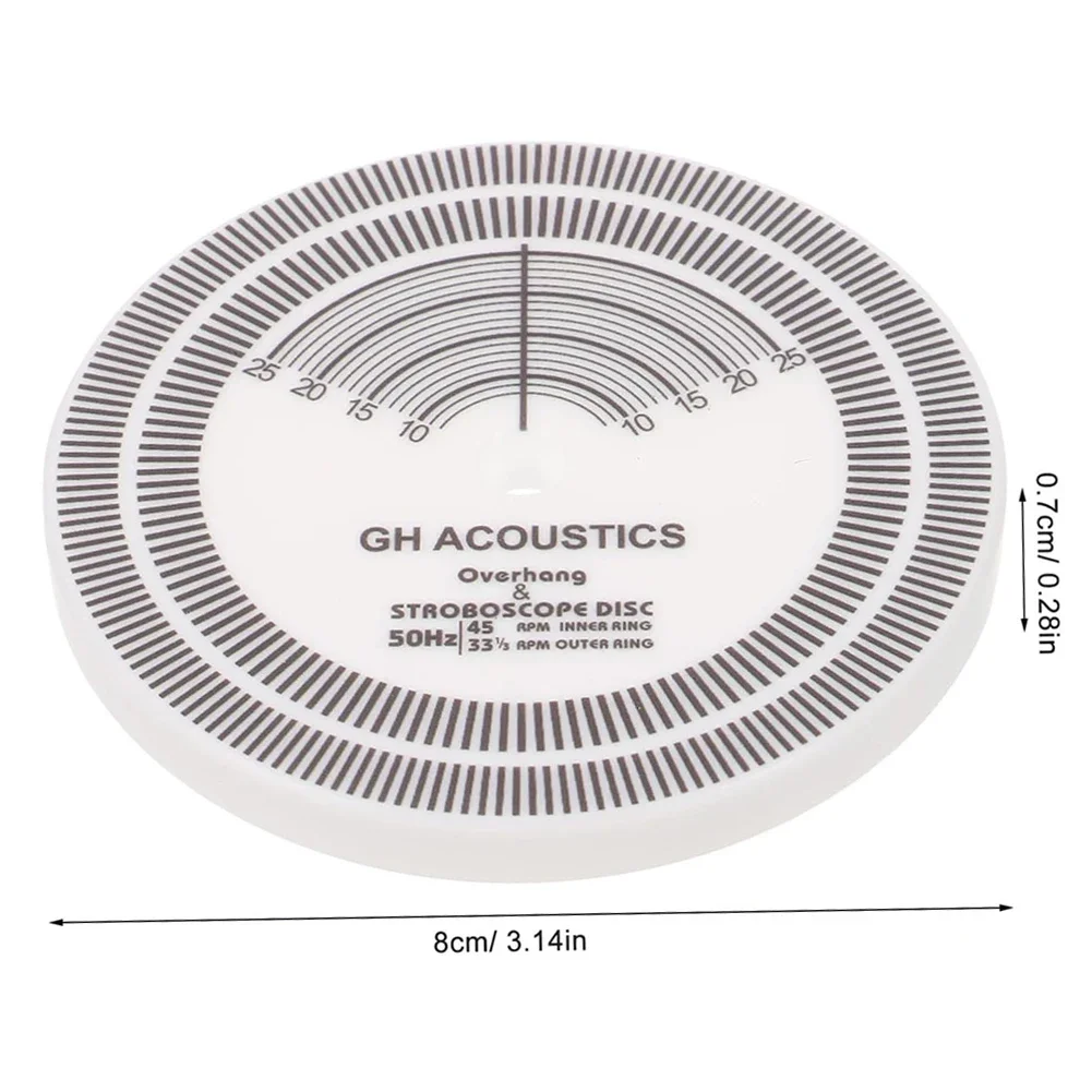 Home Audio Systems Color White Turntable Speed Test LP Speed Detection Accurate Speed Measurement Detect Rotation Speed