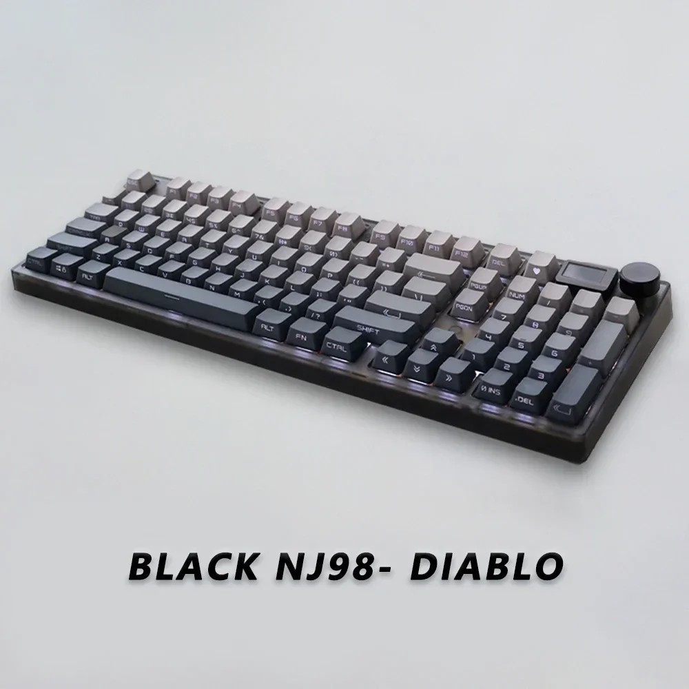 Keydous NJ98 Three Mode Hot Swap Mechanical Keyboard Bluetooth Wireless 2.4G Wireless RGB Backlight Gaming Accessories 98 Keys