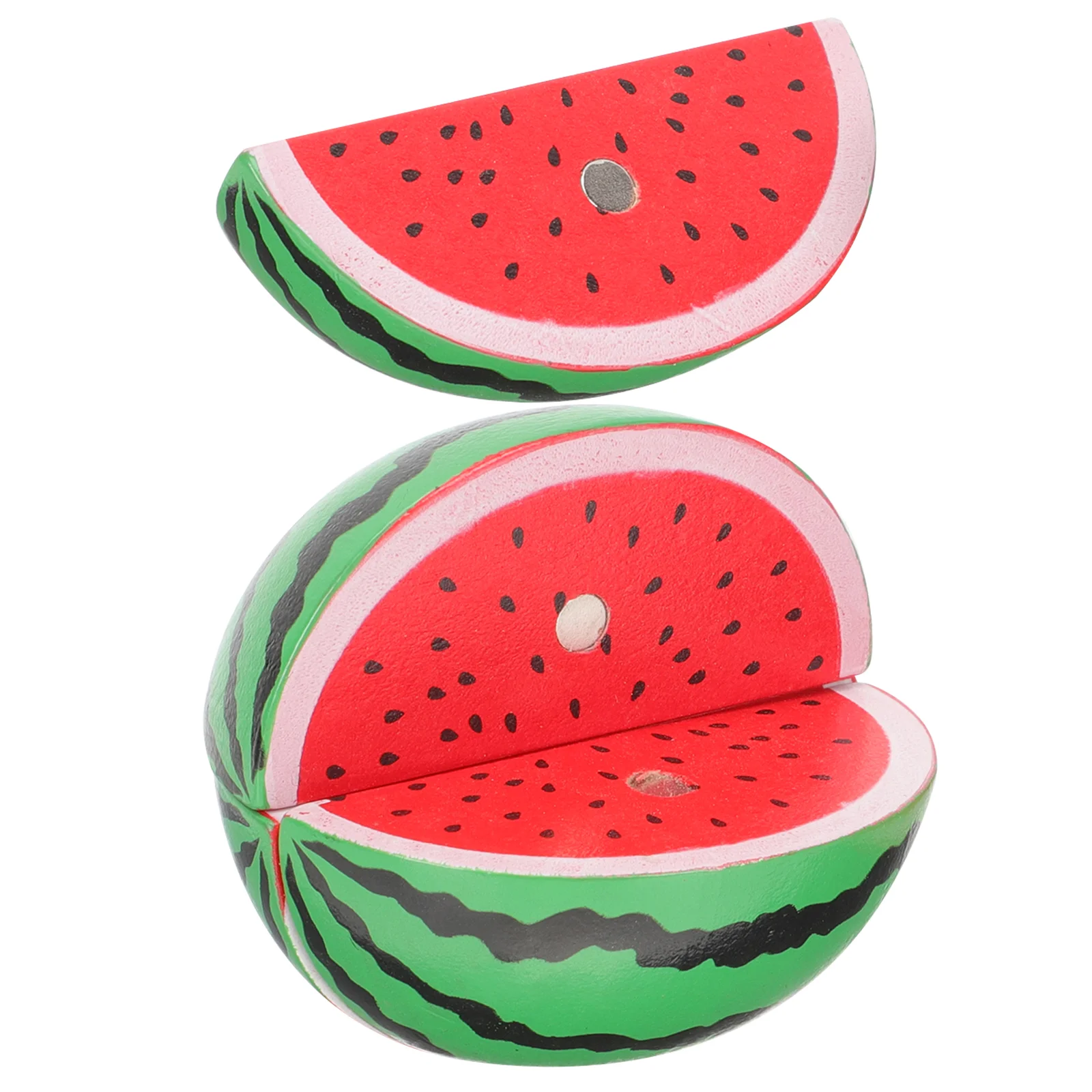 Kids Fruit Toy Wooden Cutting Imitation Watermelon Plaything Food Toys Kitchen Girl