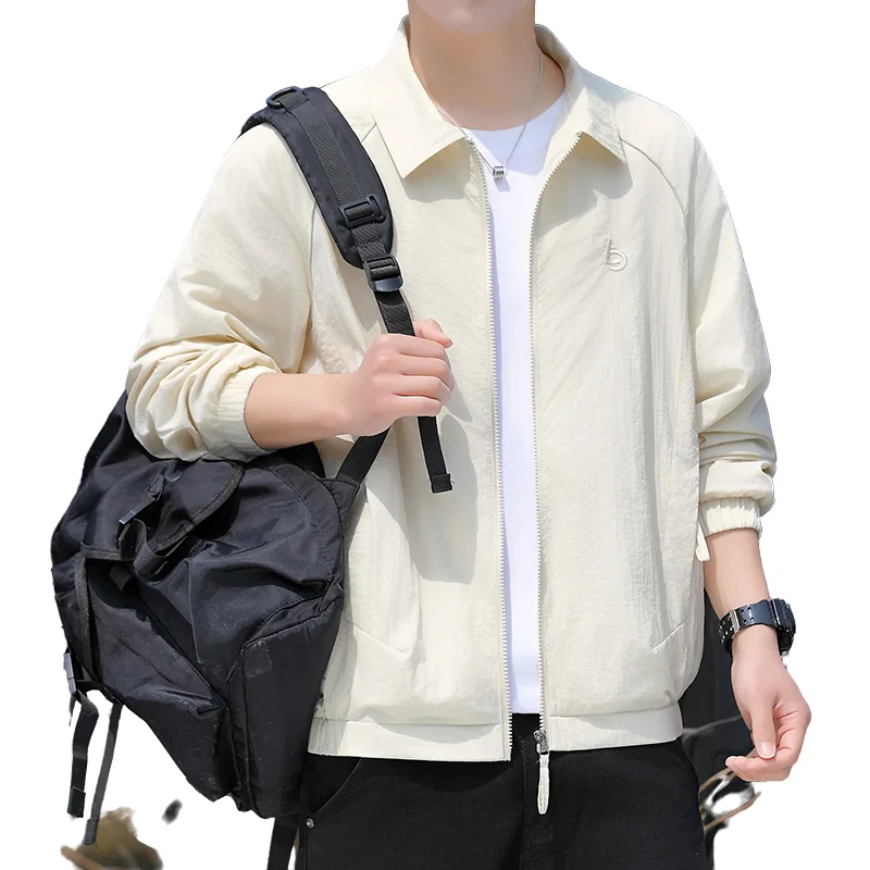 Men's Sun Protection Clothing Summer Fashion Thin Solid Color UV Protection Outdoor Skin Coat Jacket Sports Daily Travel Leisure