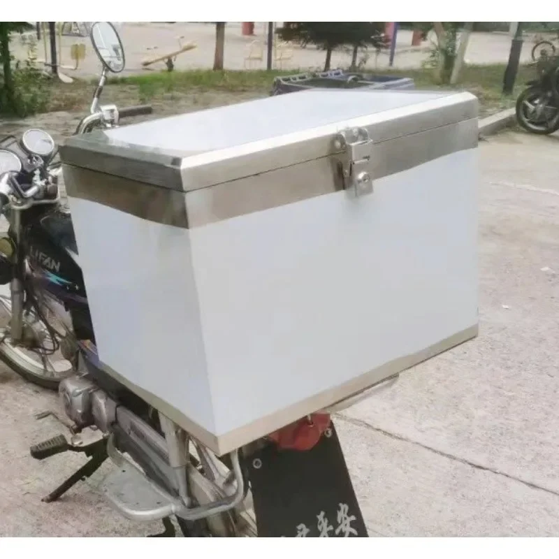 Motorcycle stainless steel trunk, electric vehicle trunk, toolbox storage box