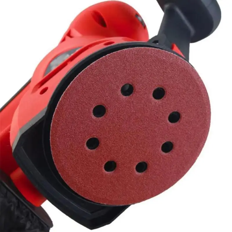 【CCA】100PCS Sanding Discs 8 Hole Hook And Loop Adhesive Sandpaper Grits For Random Orbital Sander Abrasive Sheets Tools view 2