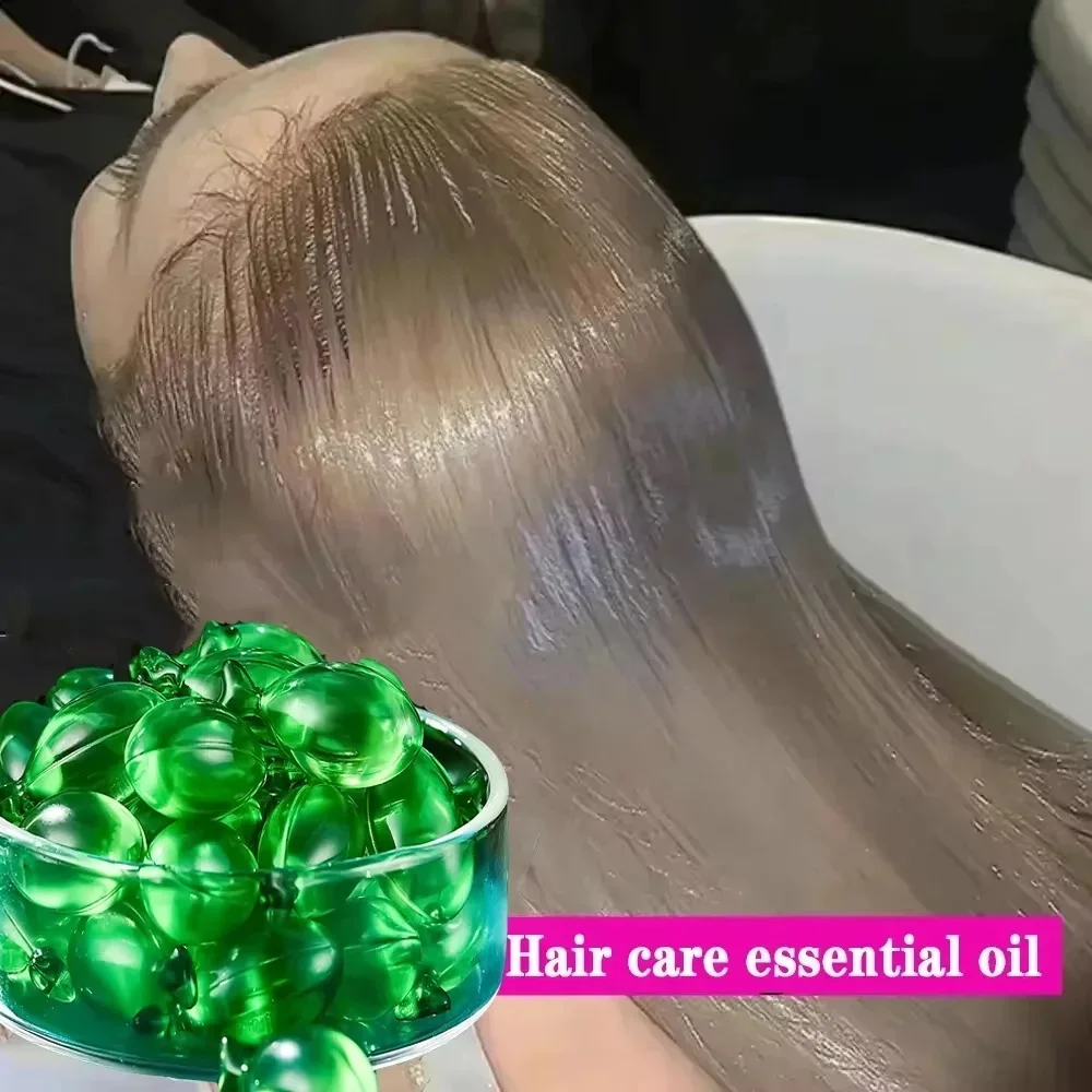 Hair Capsules Repairing Maltreated Frizzy Hair Silky Moisturizing Hair Oil Smoothing Nourishing Hair Care Essence Products 800mg