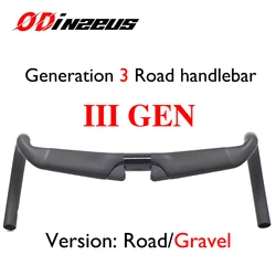 AERO GEN3 T1000 Carbon Fiber Bike Road Handlebar 31.8mm 380/400/420/440mm DI2 EPS Flare 2°/16° Cockpit Bicycle Parts