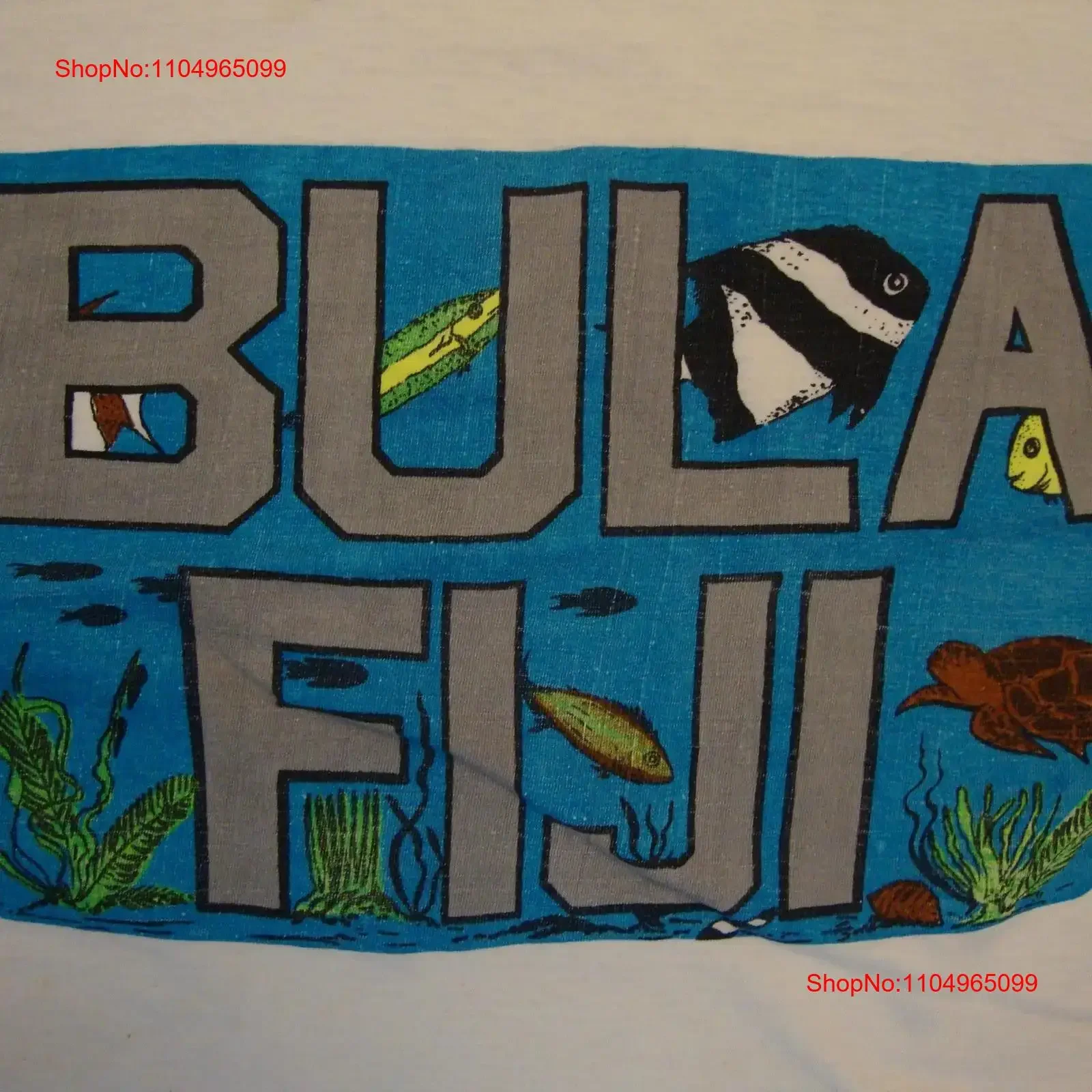 

Винтажная туристическая сувенирная белая футболка 80-х годов Bula Fiji, размер XL, винтажный стираный модный топ для повседневной носки, дизайнерская одежда