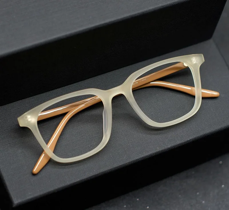 2PCS Fashion Myopia Optical Eyeglasses Unisex Classic Square Glasses Frame Women Men TR90 Ultralight Prescription Eyewear