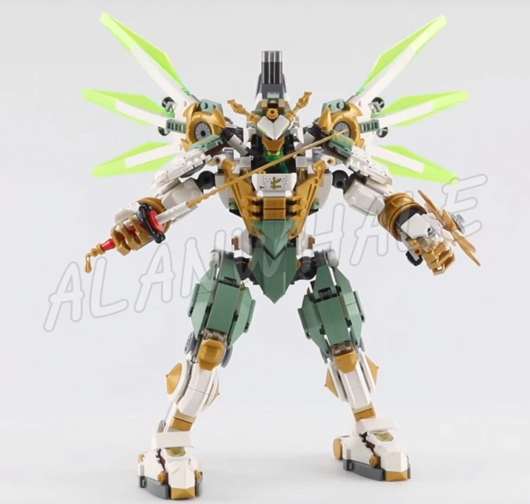 ชุดตัวต่อหุ่นยนต์ไททันเมค ซามูไร ของชิโนบิ ลอยด์ 912 ชิ้น ขยับได้หลากหลาย พร้อมฟลายเออร์ถอดประกอบได้ รุ่น 11331 ของเล่นตัวต่อที่เข้ากันได้กับโมเดล