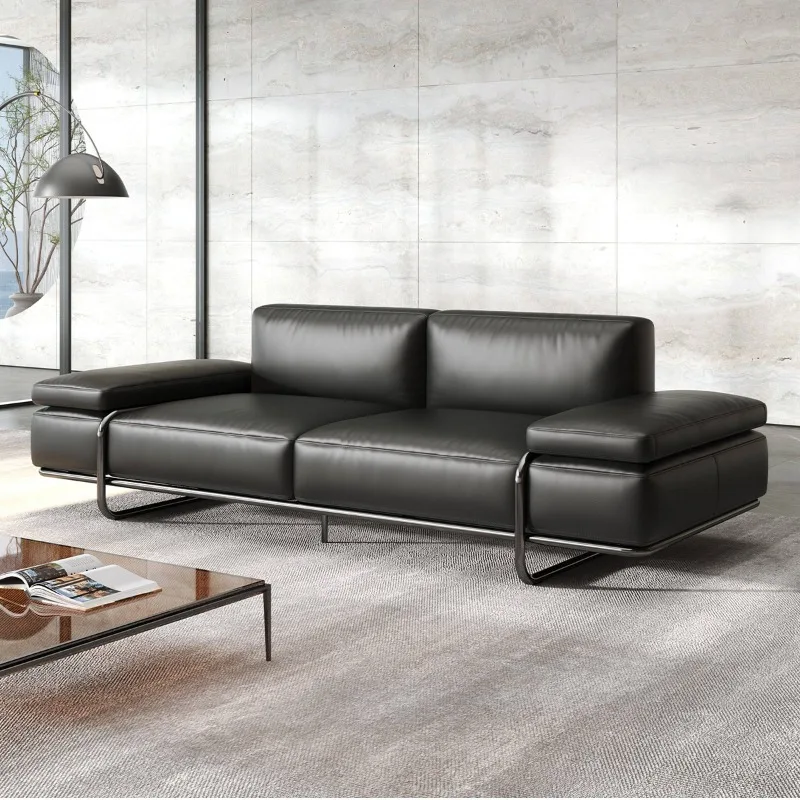 Hot Sale Modern Leather Office Furniture Leather Reception Sofa Luxury Sofa Set Office Reception Sofa Set