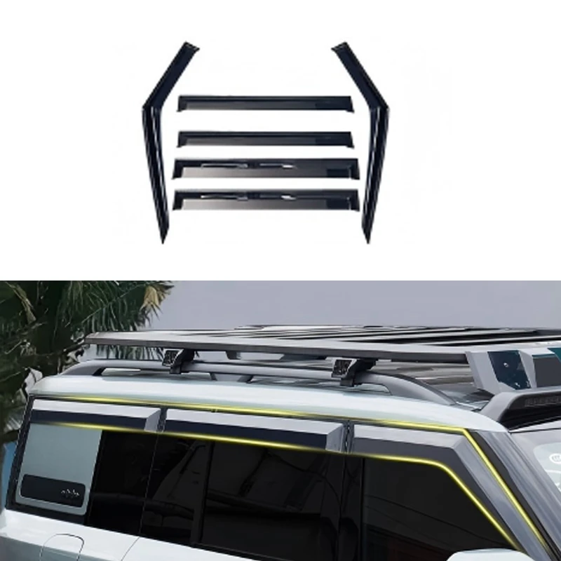 SUV Top‑Mounted Cargo Support Assembly Complete Roof Set With Side Storage Box and Access Ladder Exterior Auto Parts