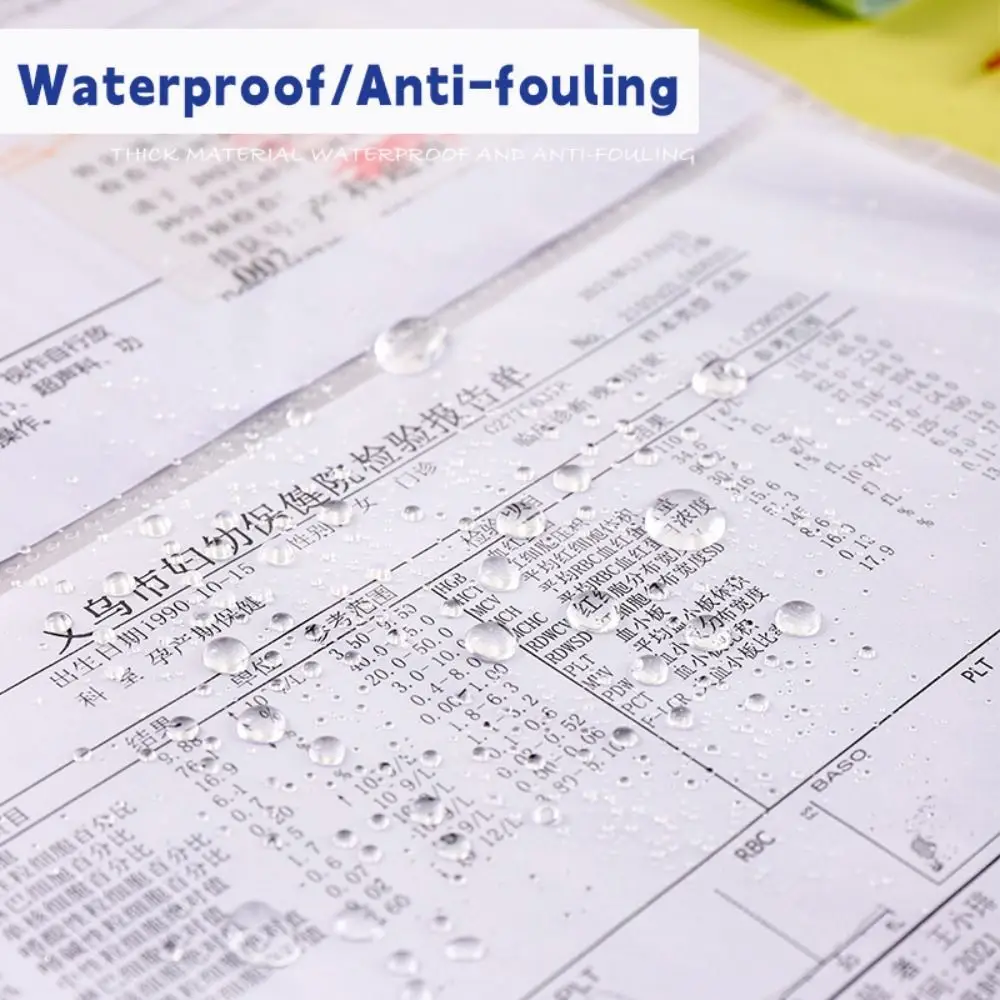 A5 To A4 File Folder With Insert Pages Multi-layer Exam Paper Storage Clip Foldable Waterproof File Contract Folder