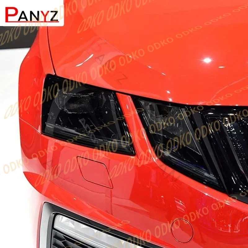 

For Skoda Octavia 3 Facelift 2017-2019 Car Headlight Protective Film Smoked Black Tint Wrap Vinyl Transparent Sticker