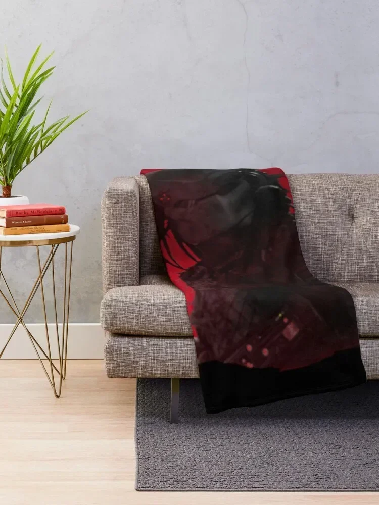 HUNTER UNDER A BLOOD RED SKY SHIRT Throw Blanket