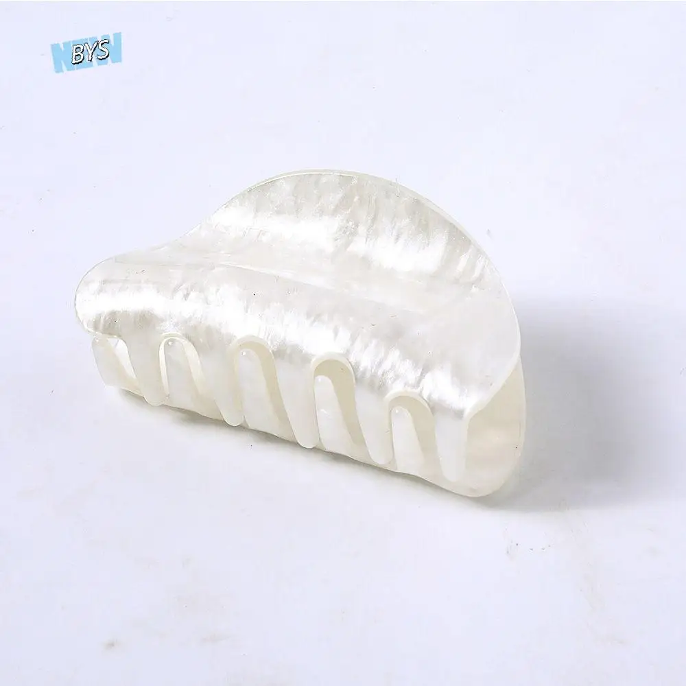 

New Hairstyle Acrylic Marble Textured Women Vintage Crab Clip Claw Clip Barrette Hair Clips