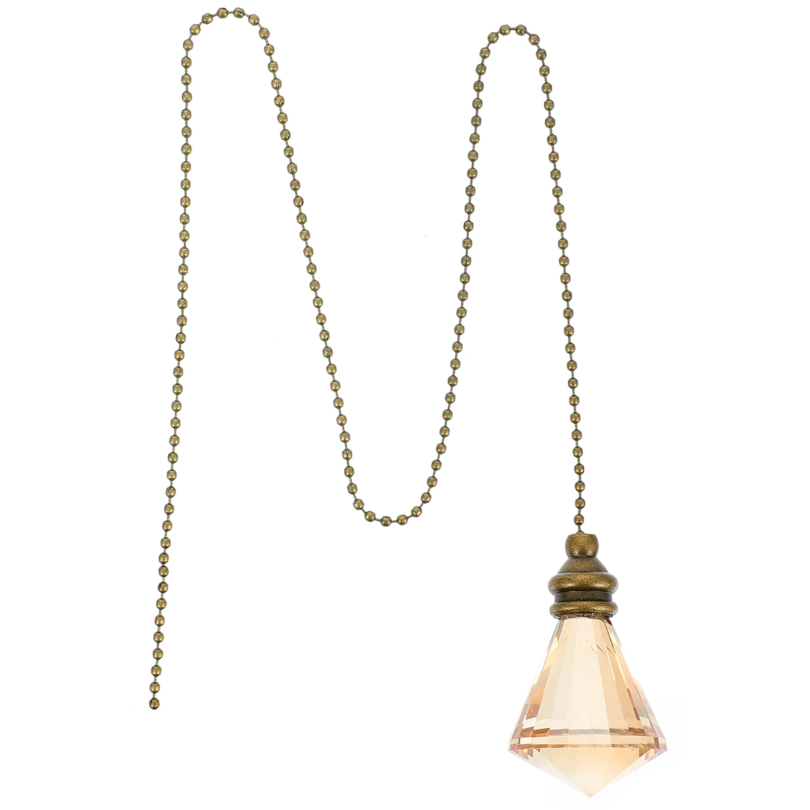 

Ceiling Fan Pendant Pull Extender Glass Light Chain Adjustable Length Durable Copper Material Easy Installation Pendant Lamp
