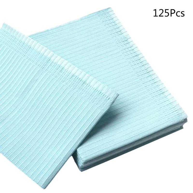 Y1UF 125 Stuks Opvouwbare Manicure Papier Nagels Art Cleaning Pad Mat Nagellak Wegwerp Hand Kussen Tafel Mat tafelkleed