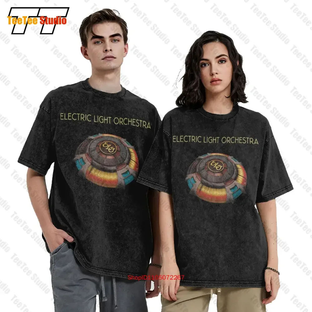 Official Electric Light Orchestra Vintage Oversized T-Shirt Mr Blue Sky Black Mens Rock Elo New 3BTB
