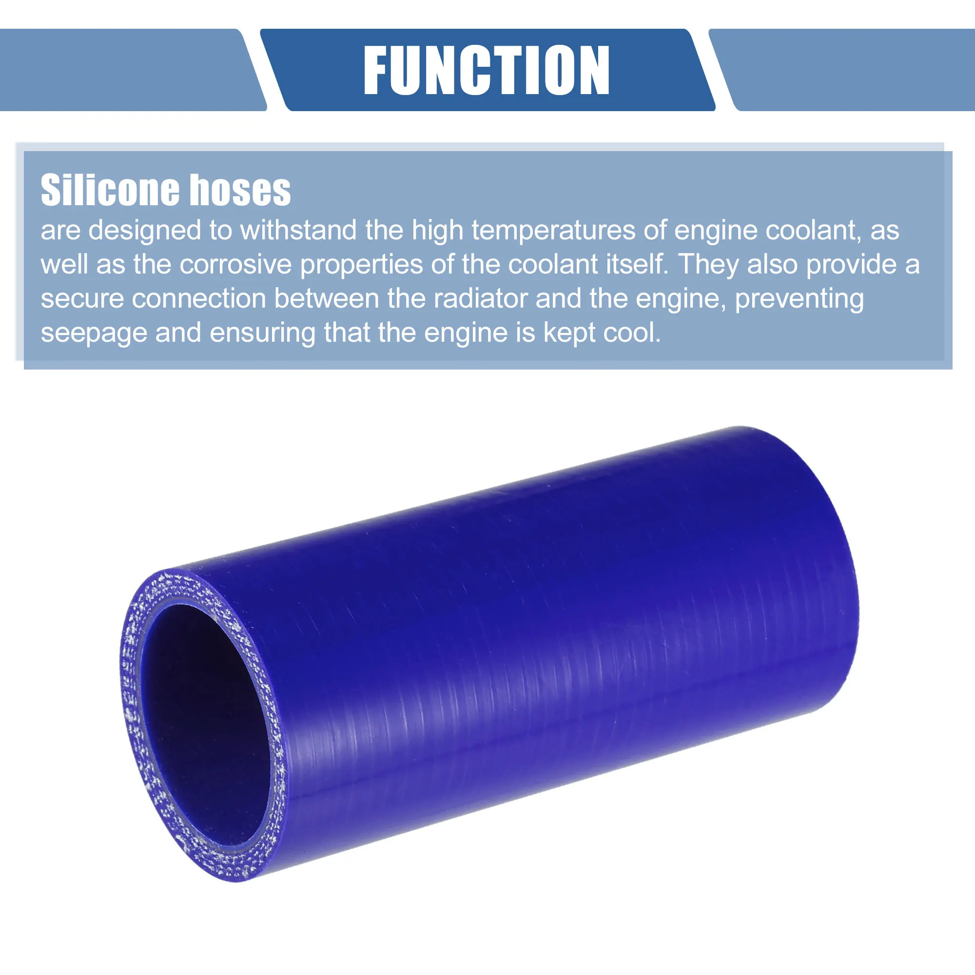 UXCELL 25mm 28mm 30mm 35mm 40mm 42mm 54mm 65mm 76mm ID Car dritto tubo flessibile in Silicone accoppiatore tubo Intercooler con morsetti 100mm L