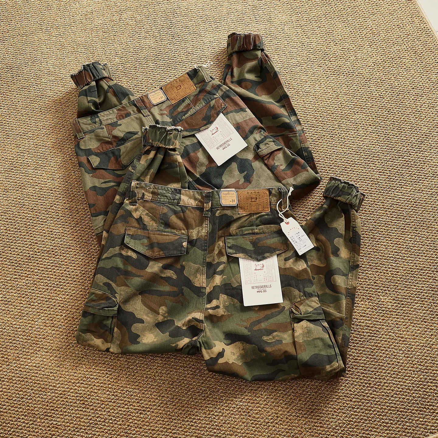 

Military Sle Camouflage Work Pants Men's Vintage American Waed Wear-Resistant Multi-ket Loose Trousers Trendy Brand