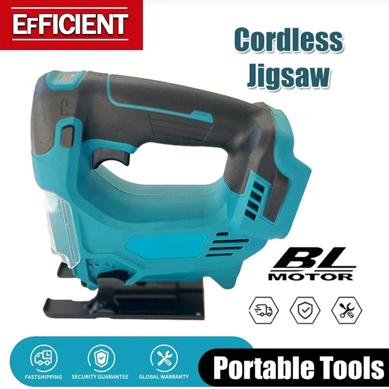 

Cordless Portable Jigsaw Electric WoodworkingTool Multi-Function Compatible Design with 18V Battery Fit Makita