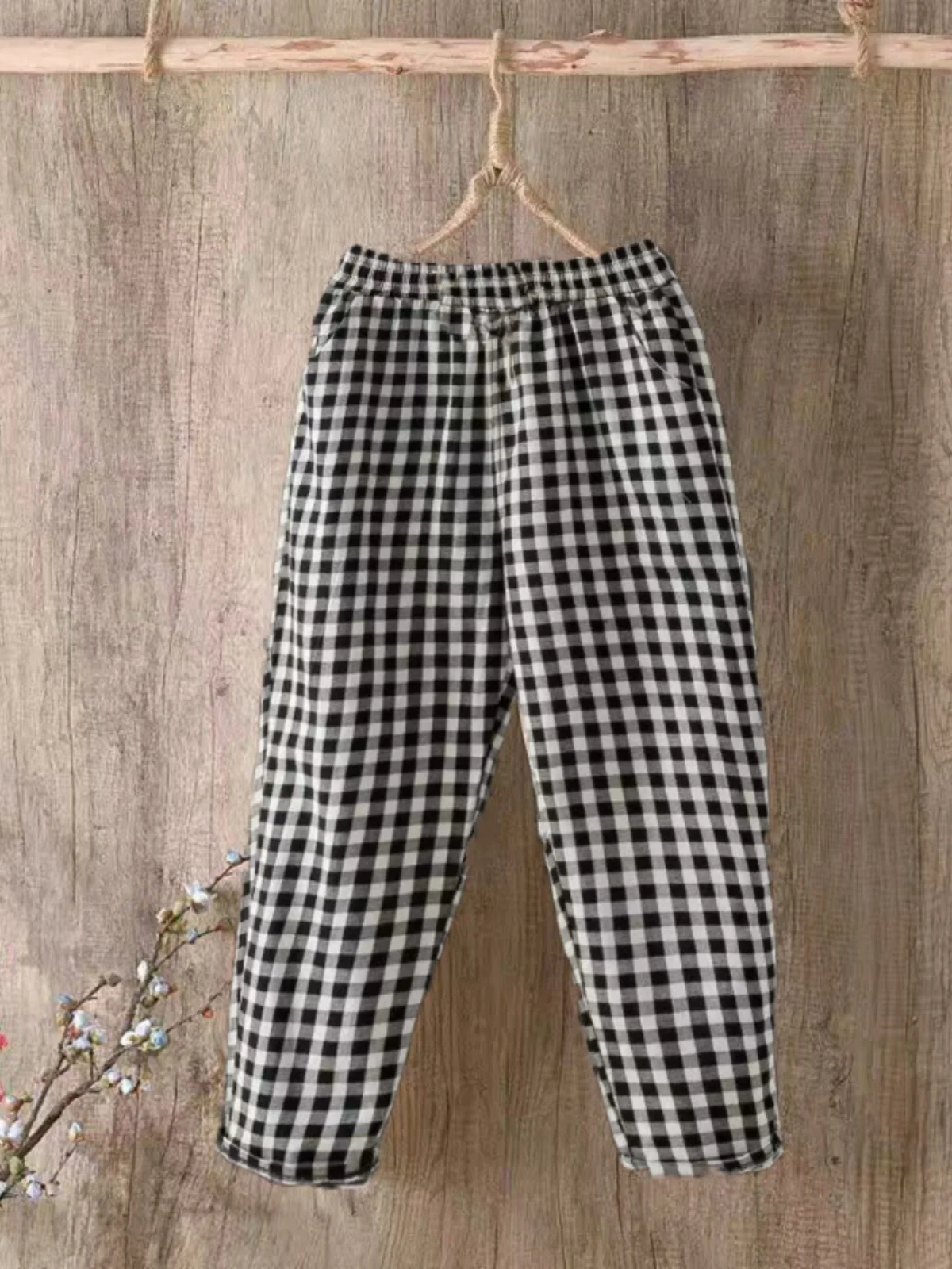 Moda algodão floral harem calças soltas casuais finas sle verão solto perna larga nove pontos calças de repolho plus size