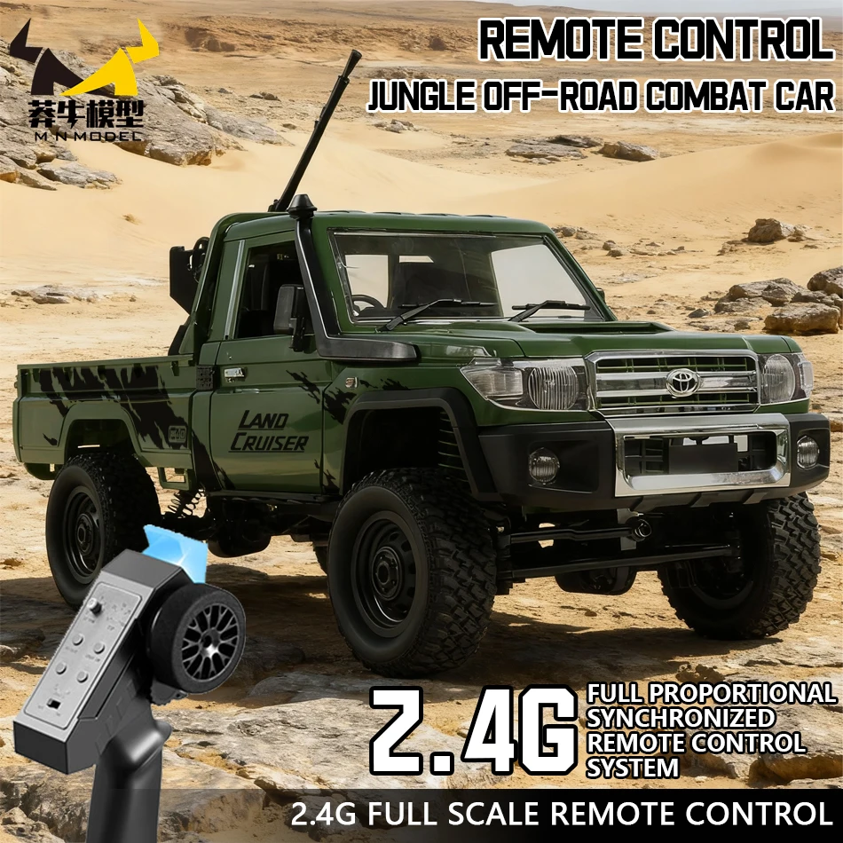 

MN MODEL 1:12 4X4 RC Jungle Adventure Car Rock Crawler Shovel Off-road Truck All Terrain Vehicle Model Toy for Adult Gift