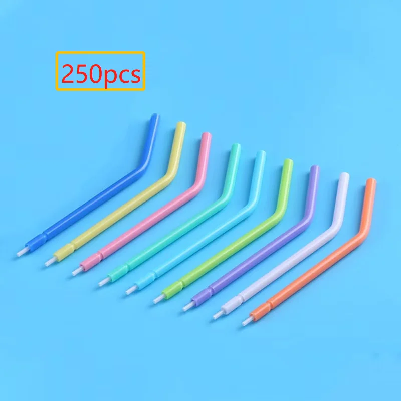 

250 PCs Disposable Nozzles Tips 3 Way Syringe Dental Triple Air Water Syringe for Dental Unit Chair