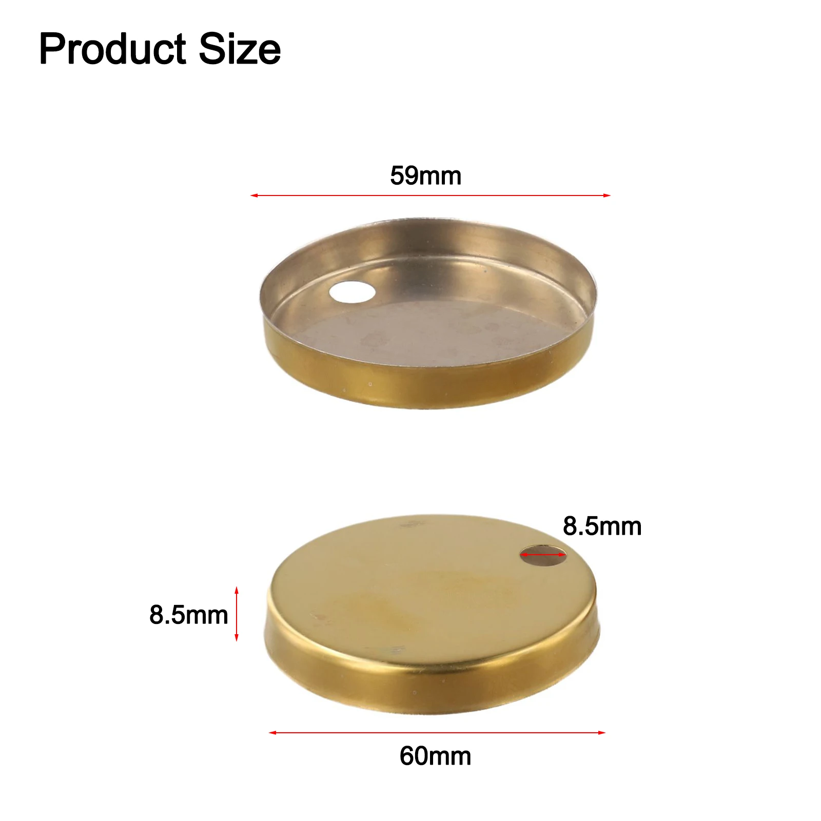 

24 Stainless Steel Toilet Seat Hinge Covers 60mm for Concealing Fixings and Enhancing Bathroom Hardware Appearance