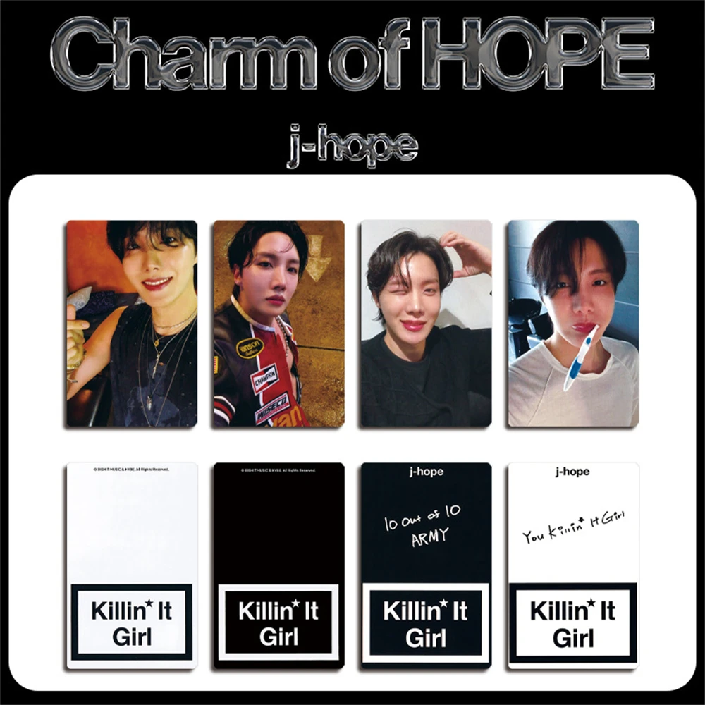 3/4 قطعة/المجموعة/مجموعة بطاقات صور KPOP J-HOPE وألبوم منفرد وماذا بطاقات بريدية ورقية عالية الدقة سحر الأمل بطاقات LOMO على الوجهين جمع الهدايا #5