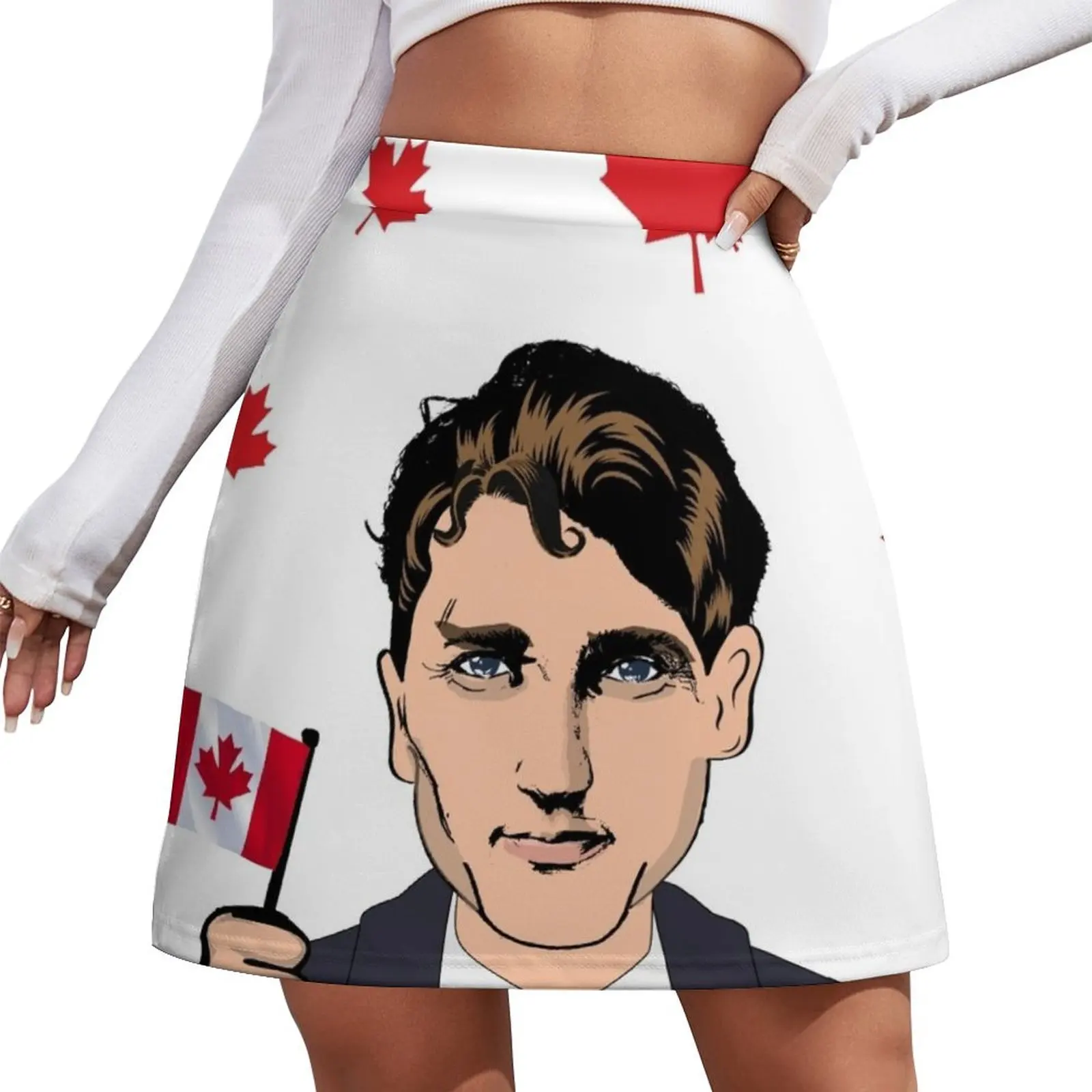 

It's Raining Trudeau Mini Skirt Korean skirts Female skirt summer dresses for women 2026