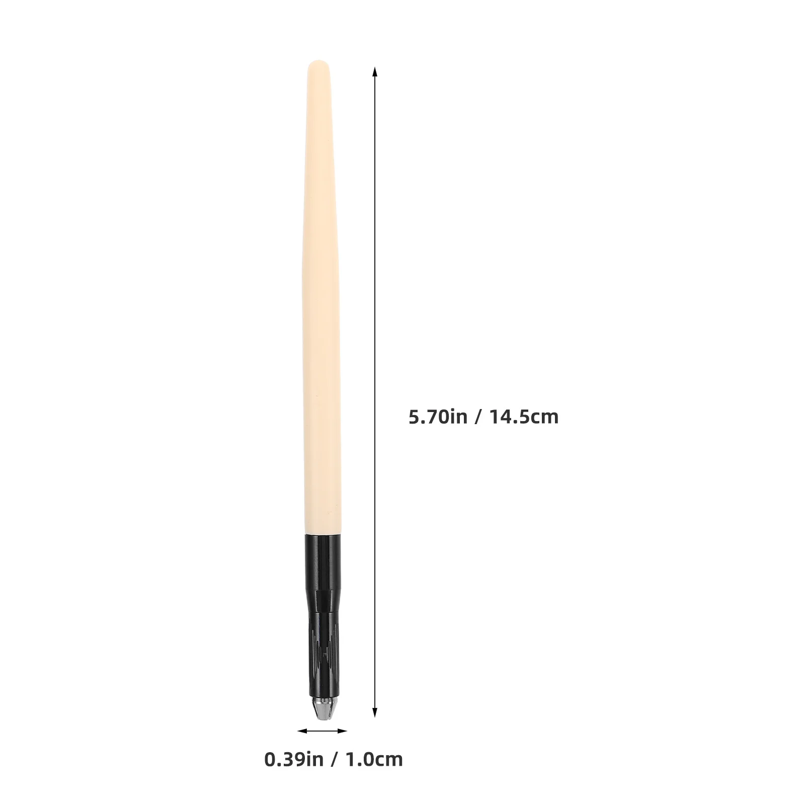 2 Stuks Wenkbrauw Microblading Pen Handleiding Tatoeëren Marker Matte Houten Handvat Nauwkeurige Pigment Doseren Microblade Handje Wenkbrauw