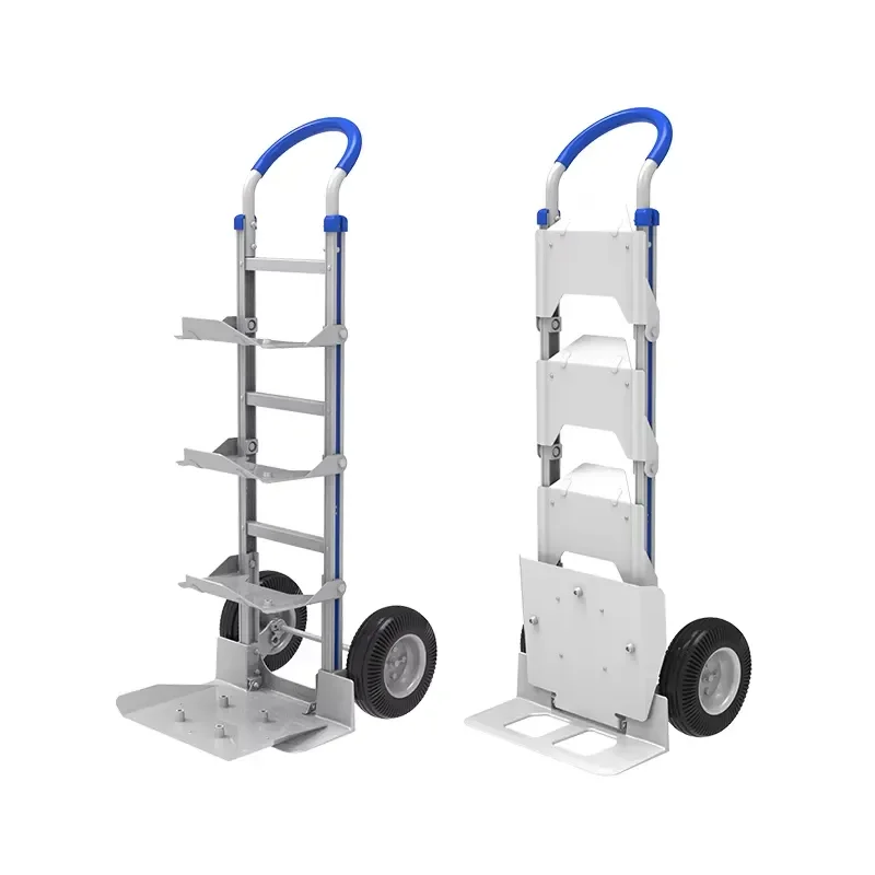 HOT SELL FW-82A Industrial Aluminum Platform Hand Trolley Heavy-Duty Durable Folding Two-wheel 200KG Capacity OEM Bottled