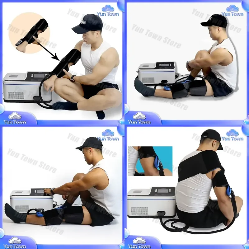 Intermittent Pneumatic Compression Device and Cold Therapy System for Joint Pain Relief for Home Use for Office Use for