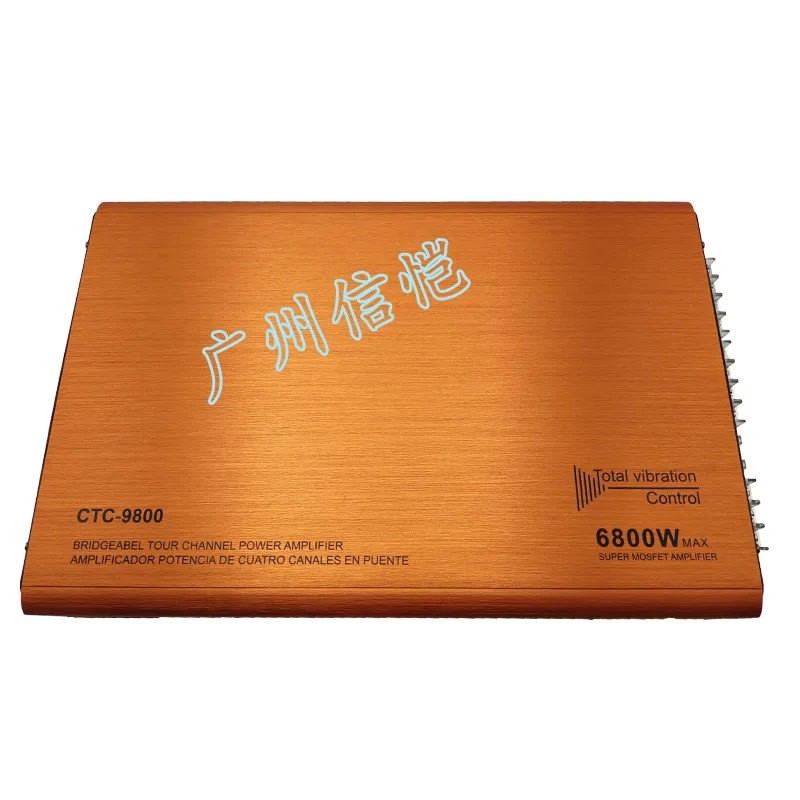 

2025 hot sale Factory direct sales four-way power amplifier 4 * 100W car audio modified 9800 four-channel car power amplifier