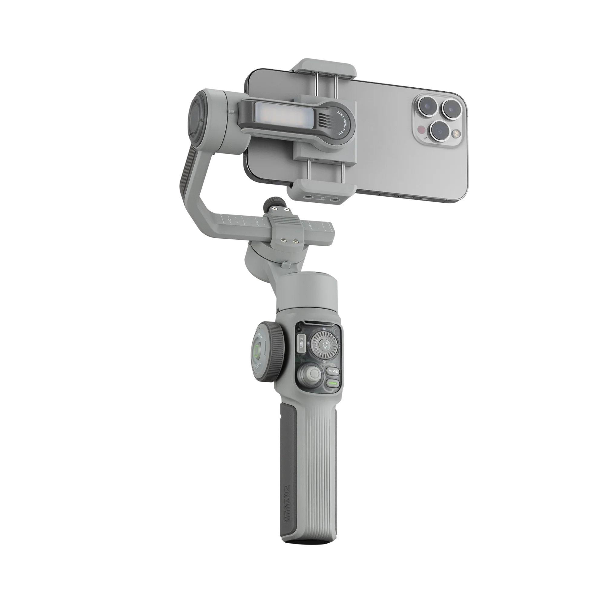 ZHIYUN CINEPEER SMOOTH 5E 3-Axis Phone Gimbal Selfie Stick with LED Fill light AI Tracking Module for iPhone 16 Pro/Xiaomi