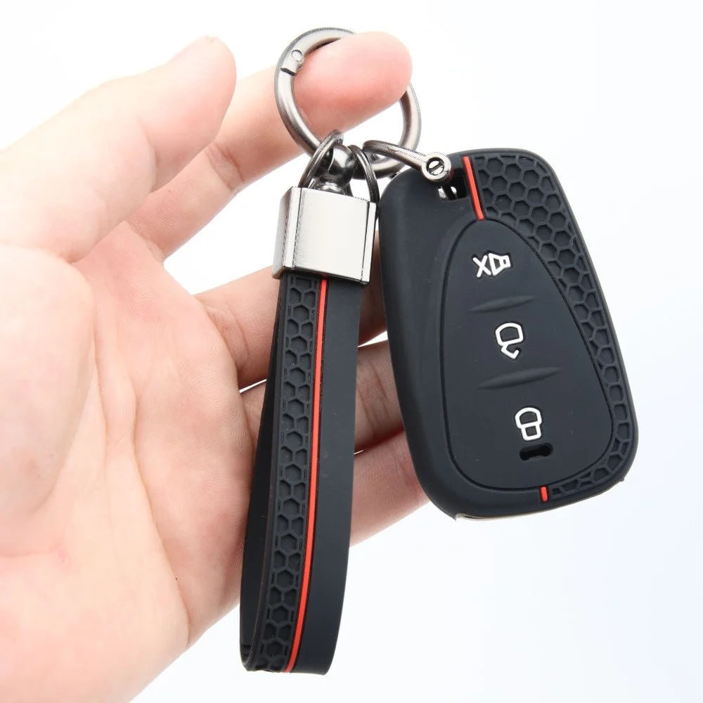 Soft Silicone Key Fob Case For SYM Husky 150 Tuscany Jet X 125 Jet X 150 X125 For GPX Drone 150X with buckle strap