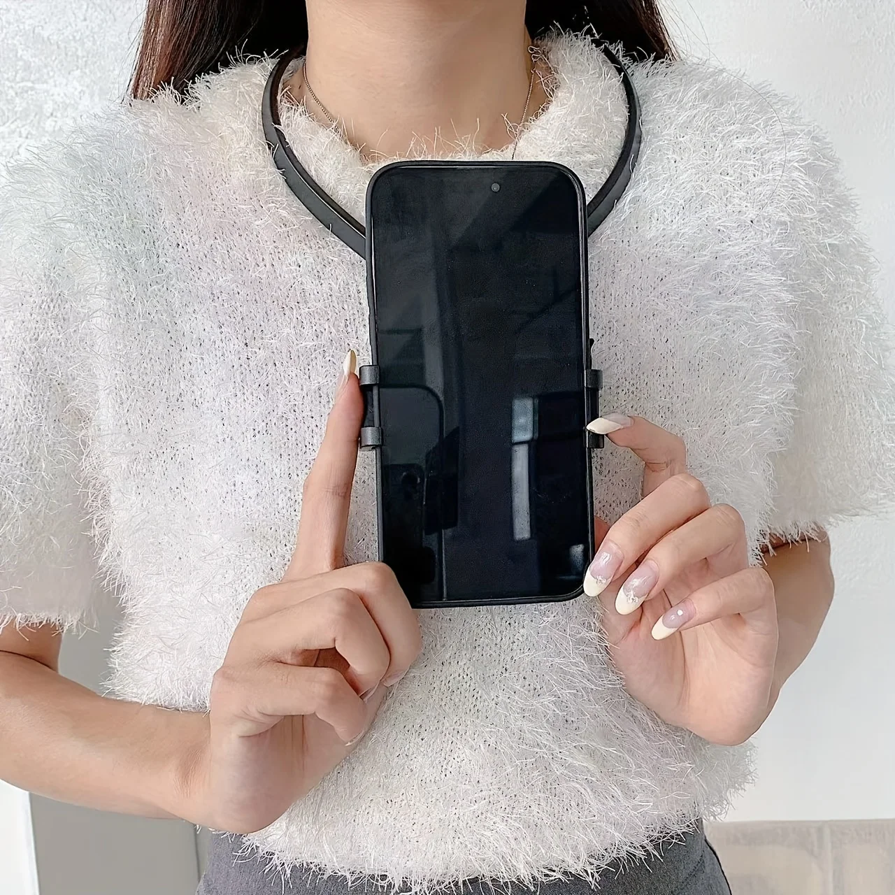 Soporte para teléfono celular, soporte para teléfono celular con cuello, soporte para teléfono con cuello POV/Vlog Selfie Mount