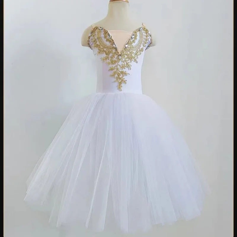 

PD07050 Girls Ballet Tutu Dress Kids Dance Costume for Stage Performance and Daily Practice