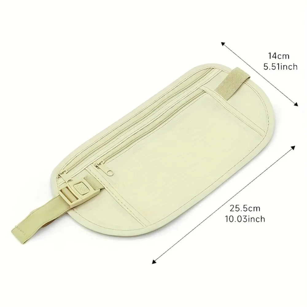 女性用軽量ウエストパック – 2個セット、携帯電話とパスポート用の隠しコンパートメント