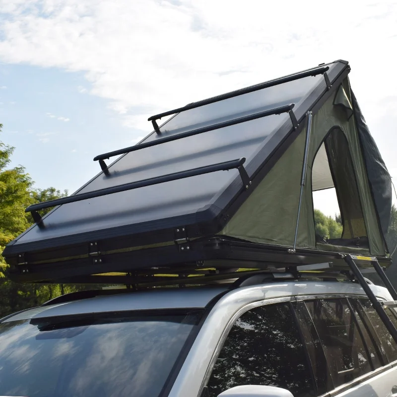 Factory Direct Camper Van Car  Hard Shell  Aluminum Honeycomb Base Rooftop Roof Rack Top Tent