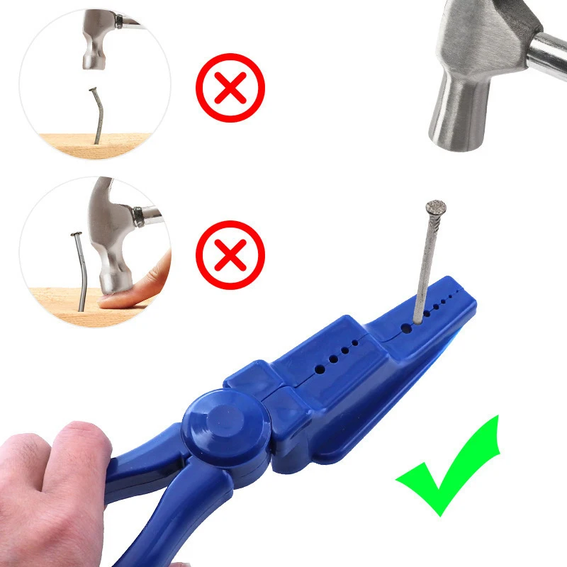 1Pc  Nail Tool Safety Pliers Portable Finger Protector For Hammering Easy To Position And Keep Your Fingers Safe