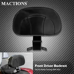 Motorcycle Front Driver Rider Backrest Mounting Black For Harley Touring 2009-2022 Street Glide Electra Glide Road King Special