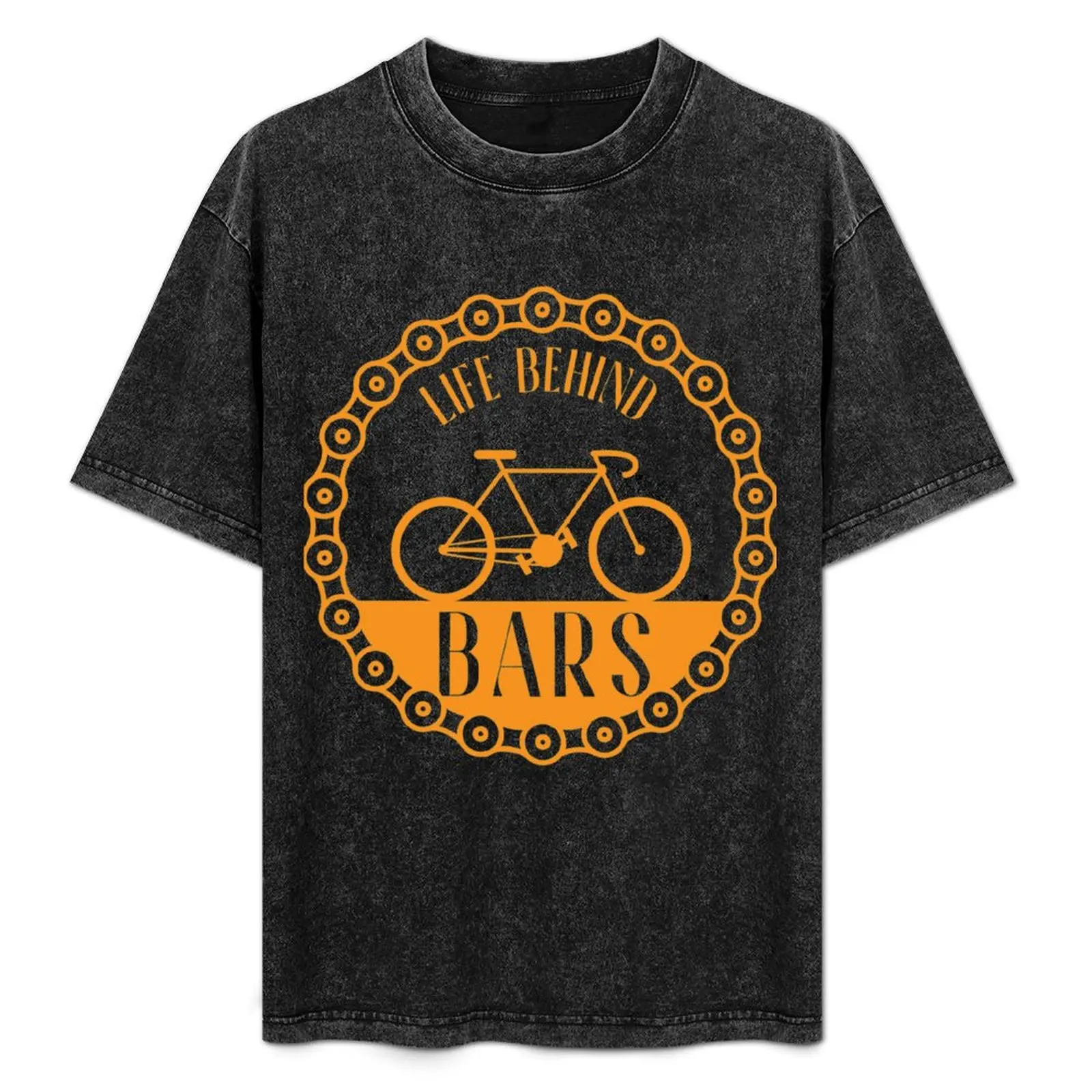 

Biker Life Behind Bars Bicycle T-Shirt Summer Festival T-Shirt