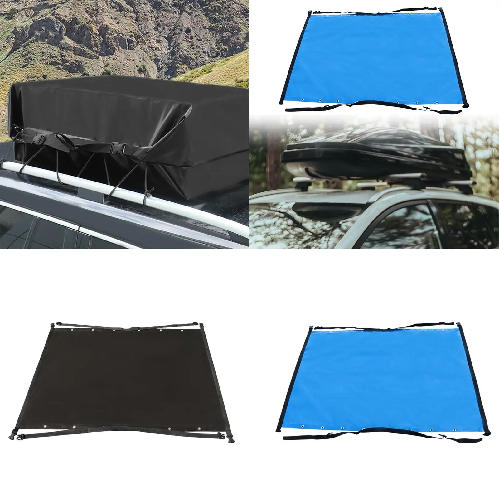 

Generic Car Rooftop Luggage Bag Camping Weather Resistant Versatile Universal Spacious Capacity Travel Storage Waterproof