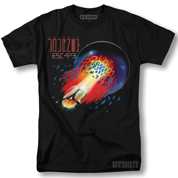 Journey Shirt Escape Rock Concert Tour Classic Vntg Graphic Design T-Shirt