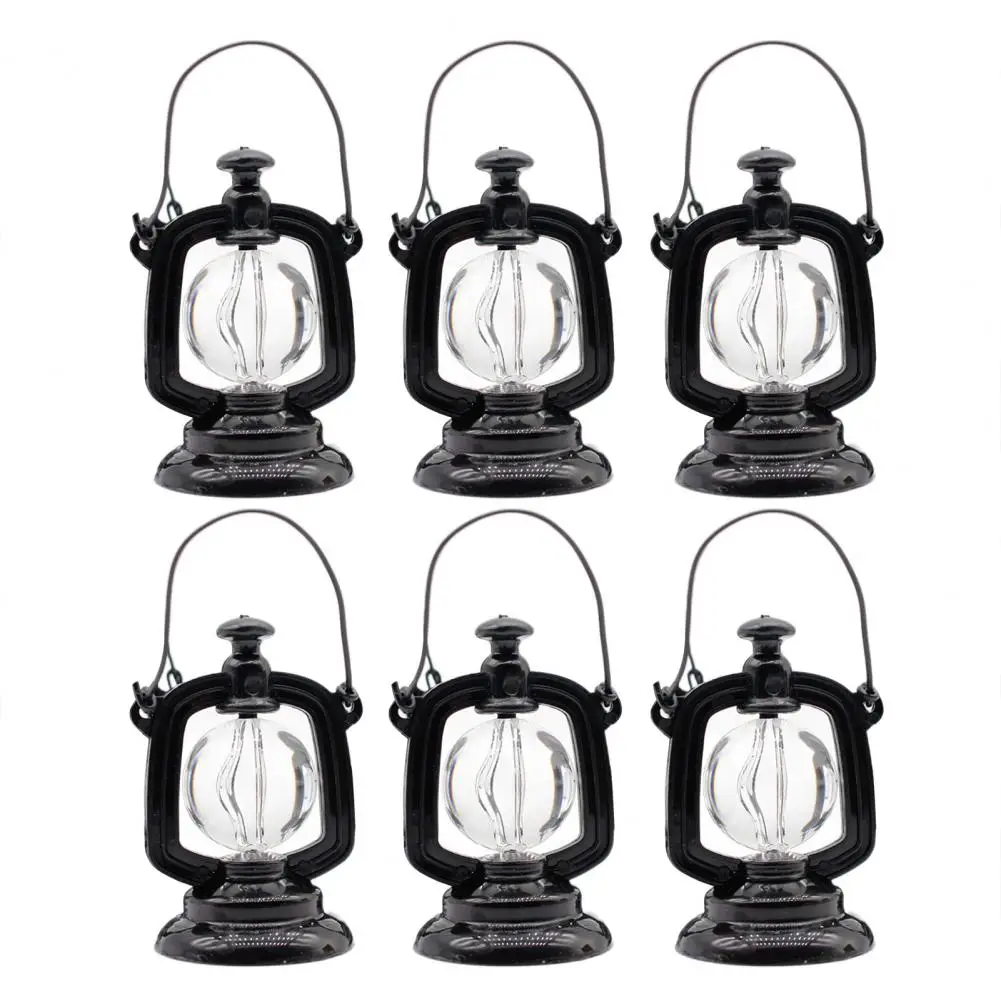 Dollhouse Accessories Kerosene Lamp Miniature Kerosene Lamp Dollhouse Furniture Set for Playhouse Decorations 6pcs for Dollhouse