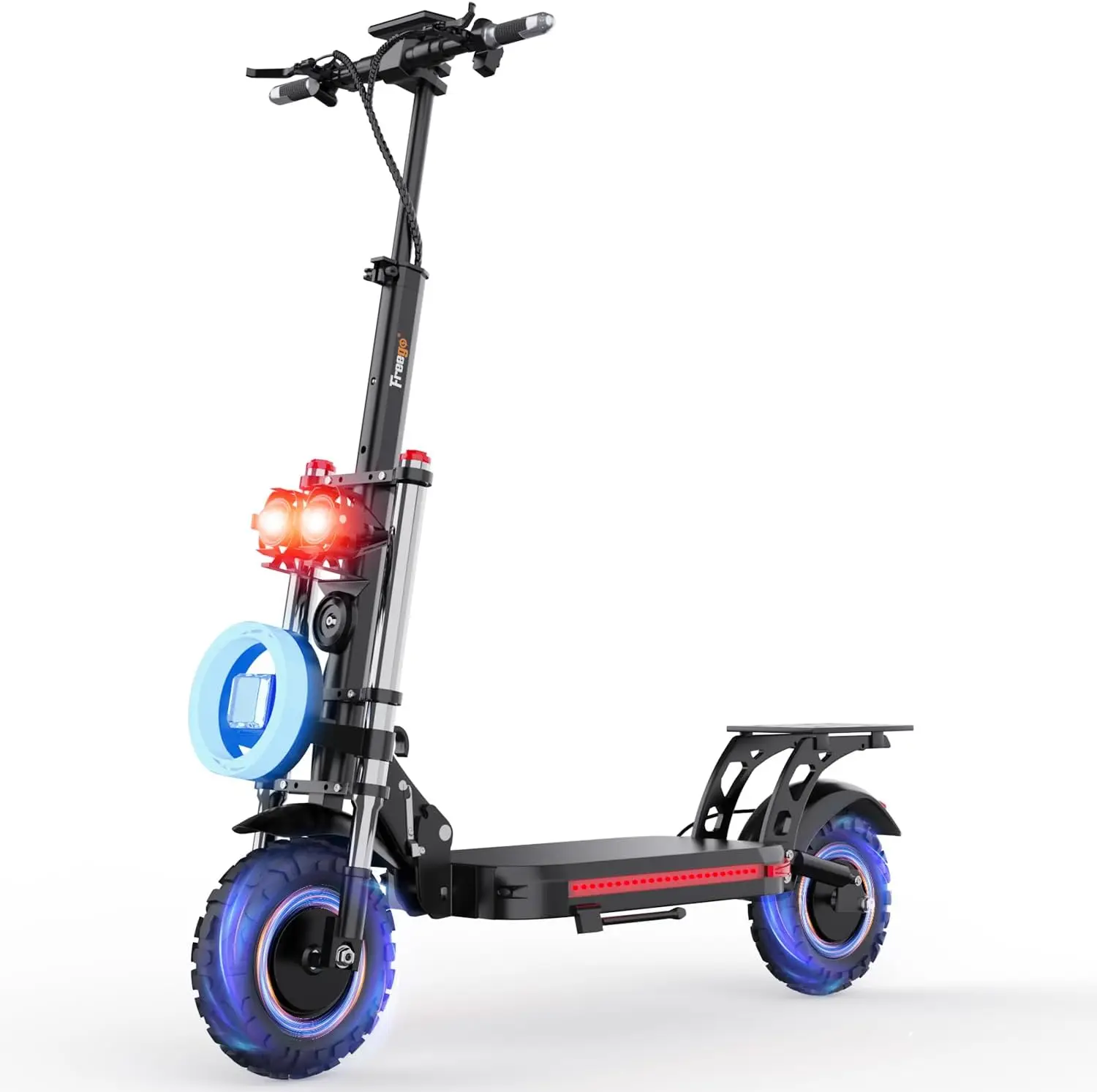 

Freego ES-11 pro Folding Electric Scooter 48V/17.5Ah Max 50 Miles Range 2400W Dual Motor Max 37 MPH Speed Dual Hydraulic Brake