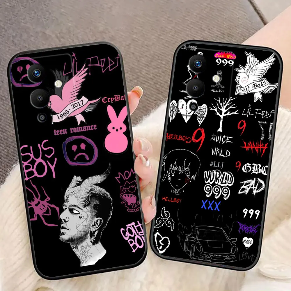 

Rapper Lil P-Peep H-HellBoy Phone Case For Infinix TECNO POP SPARK SMART 6 7 8 9 10 CAMON 50 40 30 30S 20 20C DIY Case Shell