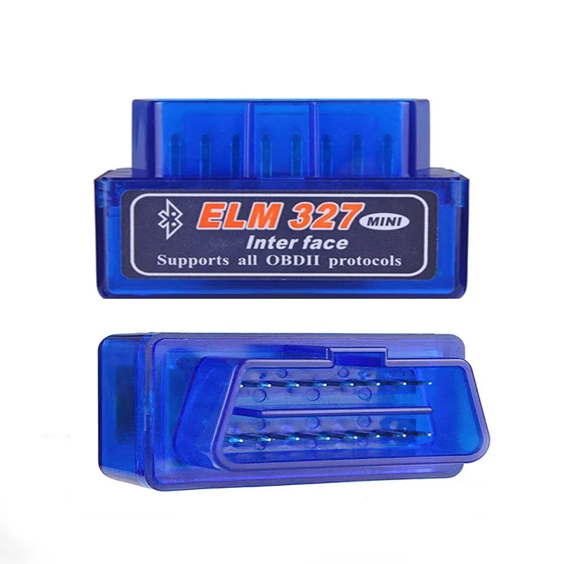 1-5pcs Mini ELM327 V1.5 for IOS Android Bluetooth 5.1 Auto  Scanner OBD2 Black 2PCB Car ELM 327 Tester Diagnostic Tool