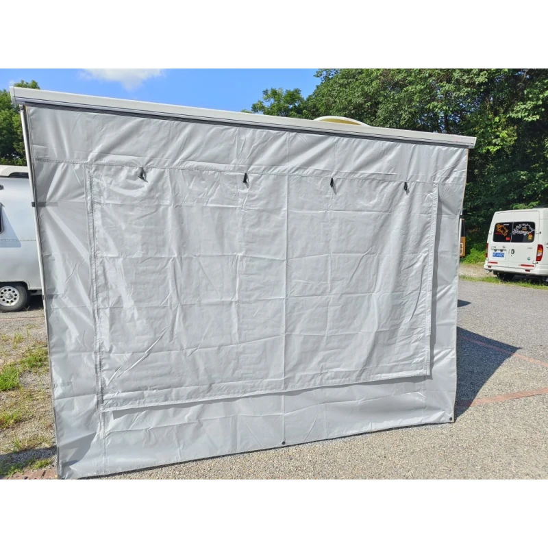 RV-Erweiterungs-Markisen-Seitenwand, doppelt nutzbare Camping-Markise für Sonnen- und Regenschutz, Sonnenschutz, Wohnmobil-Markisen-Frontwand